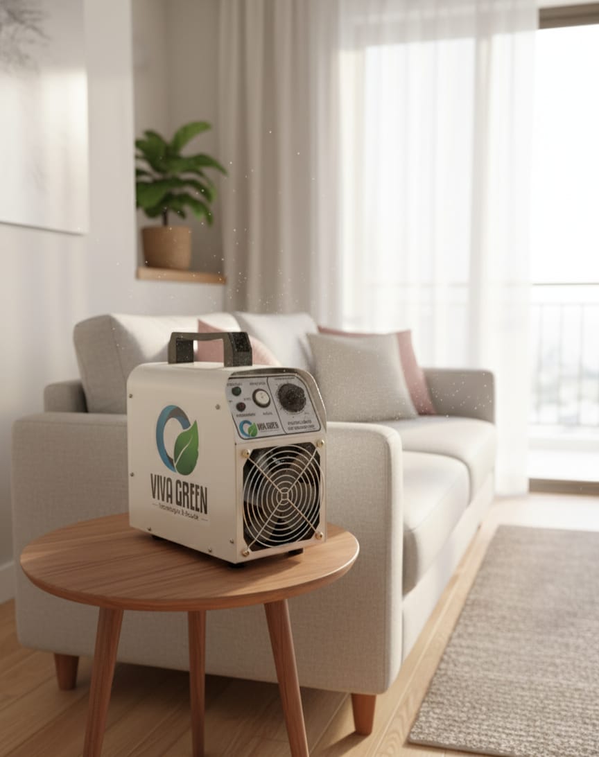Gerador de ozônio Viva Green em ambiente residencial